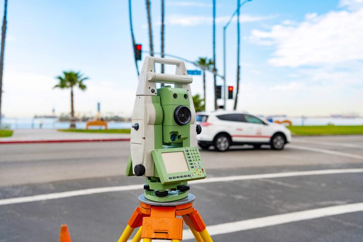 GPS Survey Equipment for Building and Road Projects