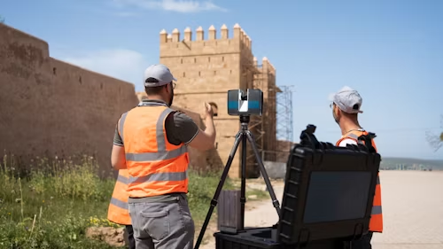 土木工程师用三维激光测绘设备